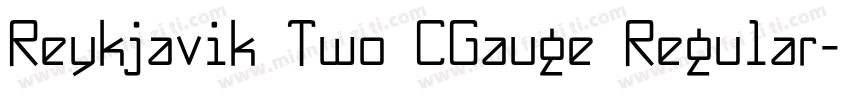 Reykjavik Two CGauge Regular字体转换